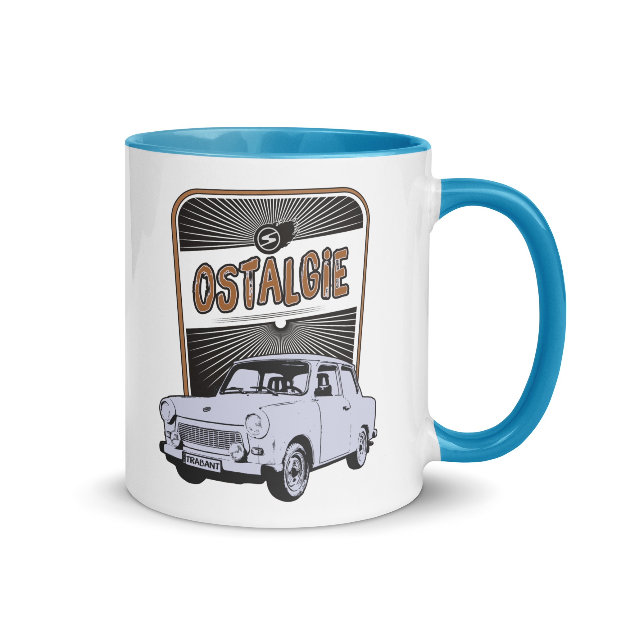 OSTALGIE - Trabant - 601 - DDR - Tasse mit farbiger Innenseite – Bild 10