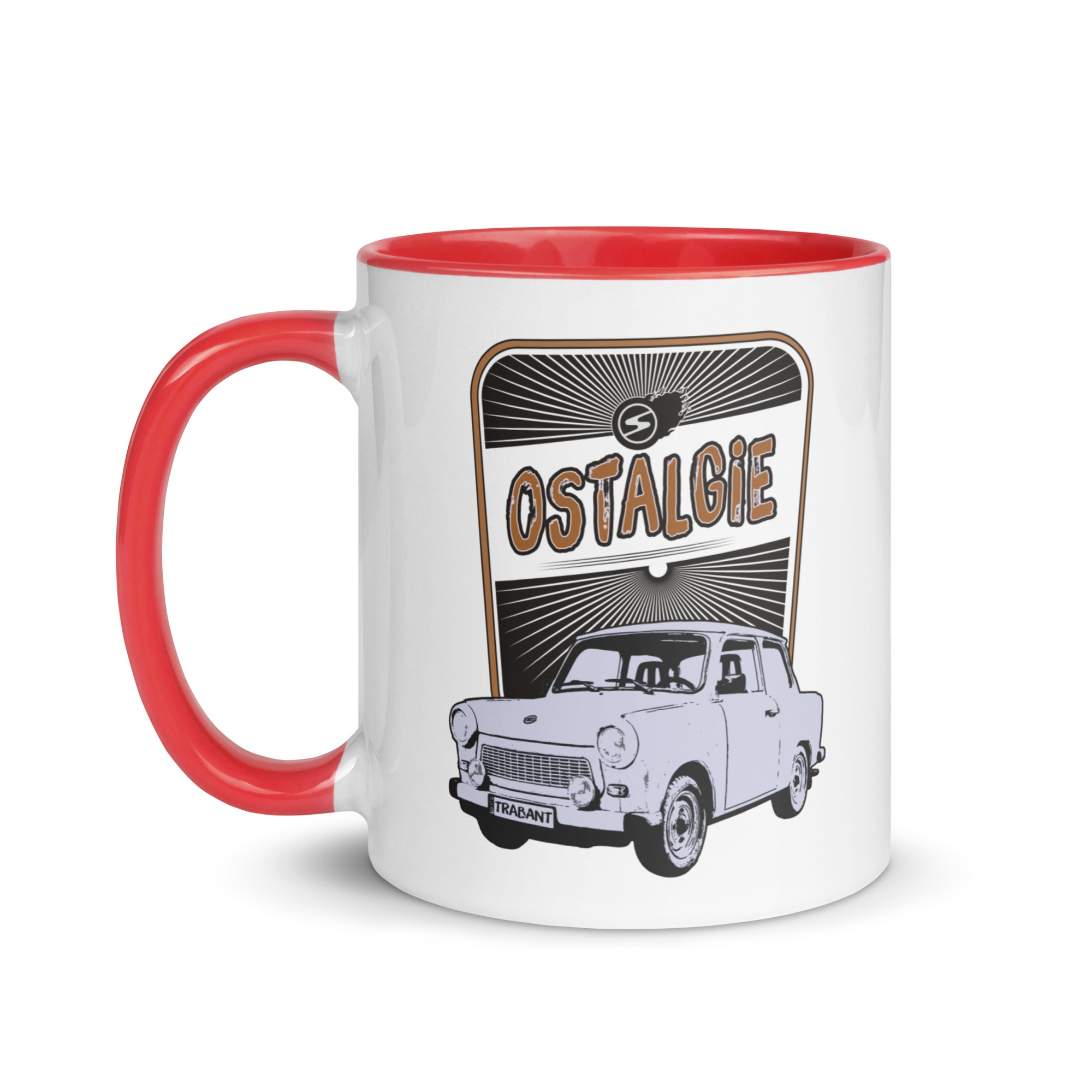 OSTALGIE - Trabant - 601 - DDR - Tasse mit farbiger Innenseite – Bild 6