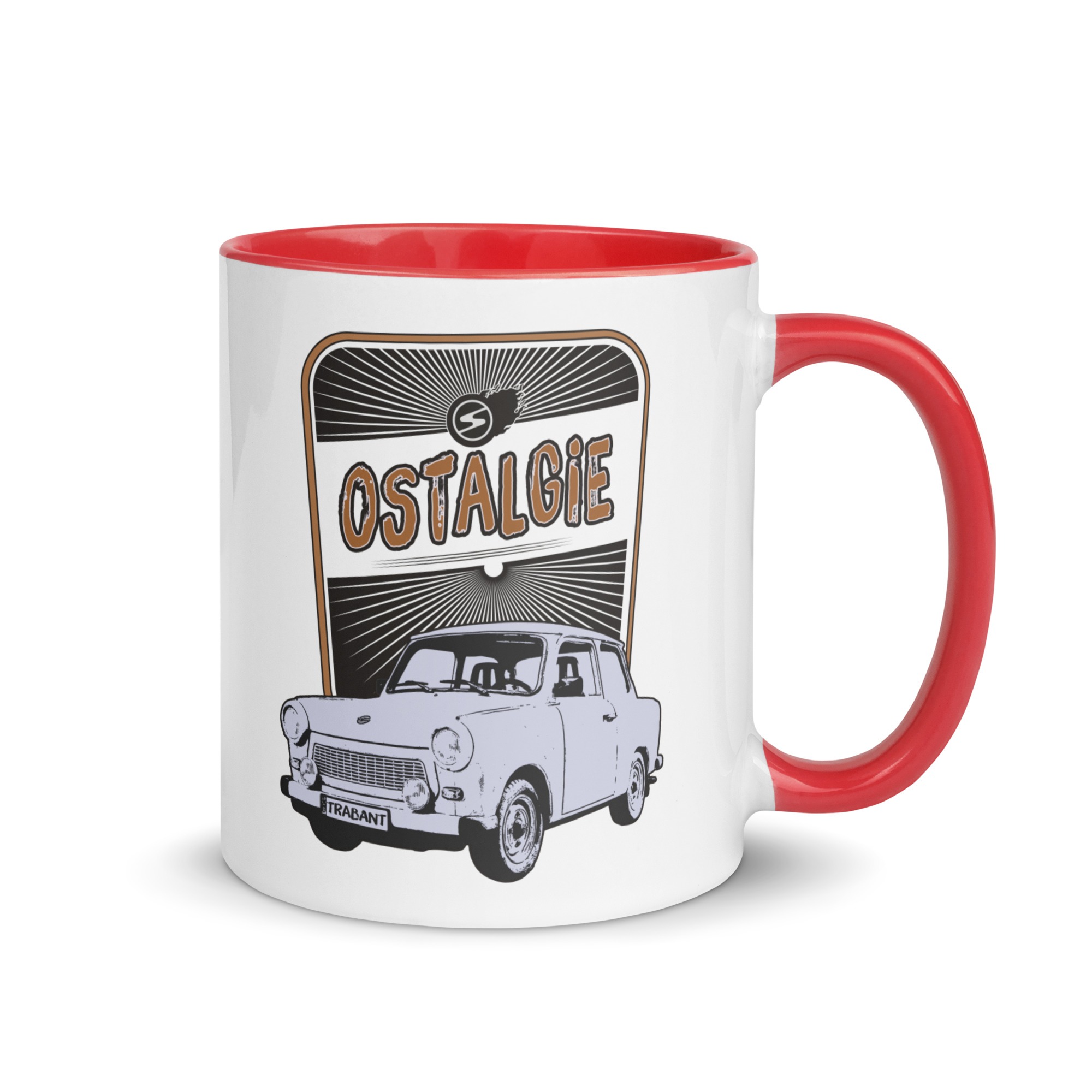 OSTALGIE - Trabant - 601 - DDR - Tasse mit farbiger Innenseite – Bild 4