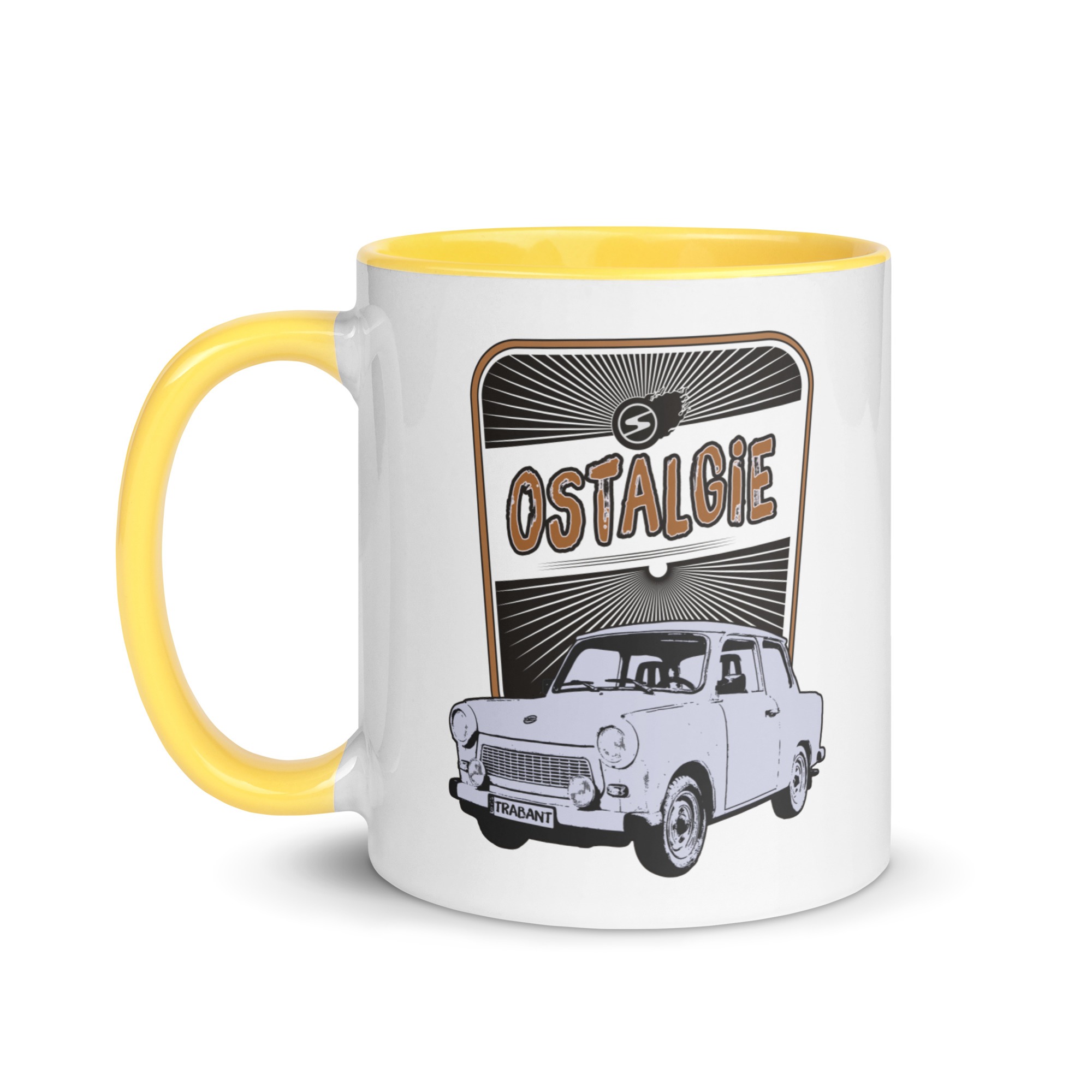 OSTALGIE - Trabant - 601 - DDR - Tasse mit farbiger Innenseite – Bild 18