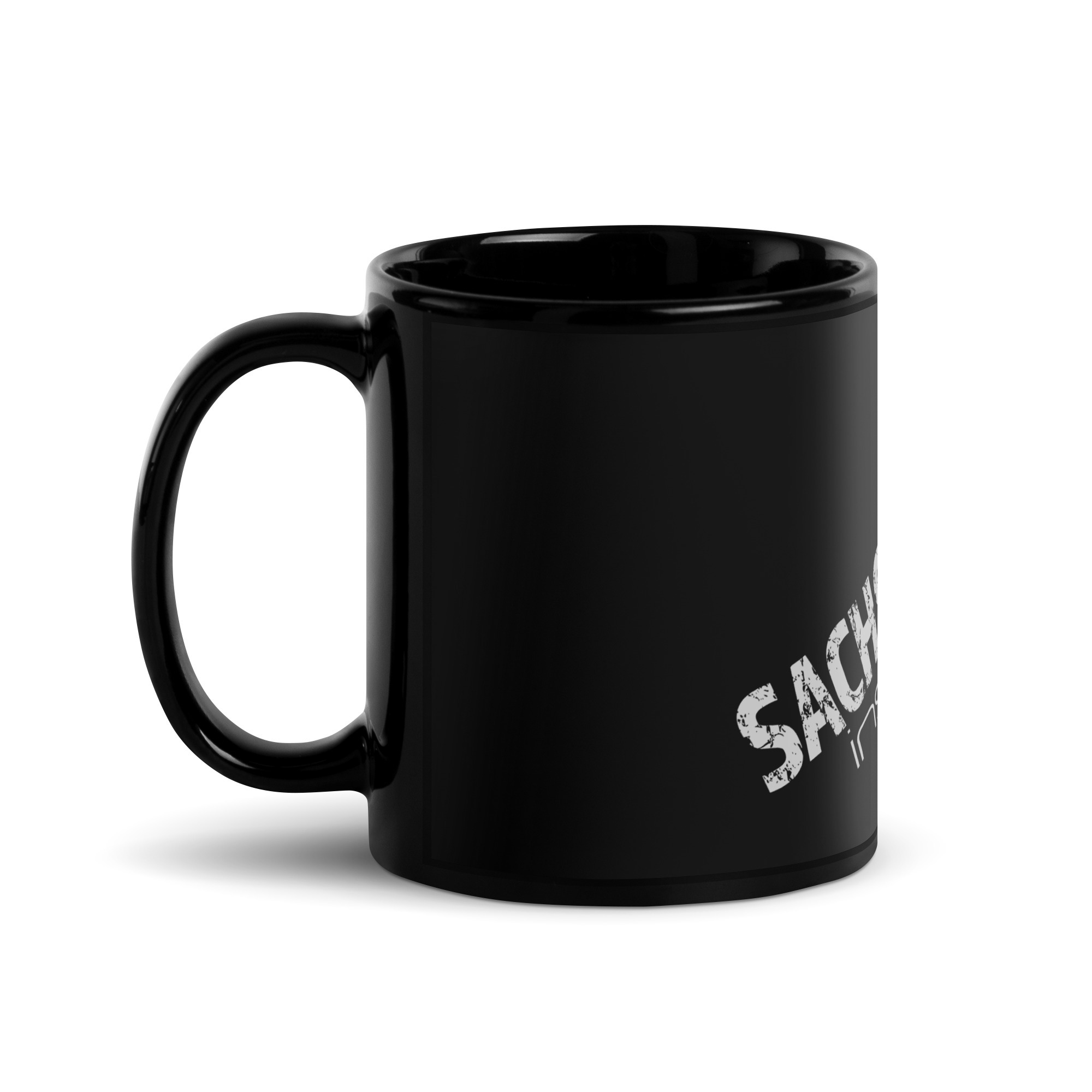 SACHSENKIND - Inside - Schwarze glänzende Tasse – Bild 2