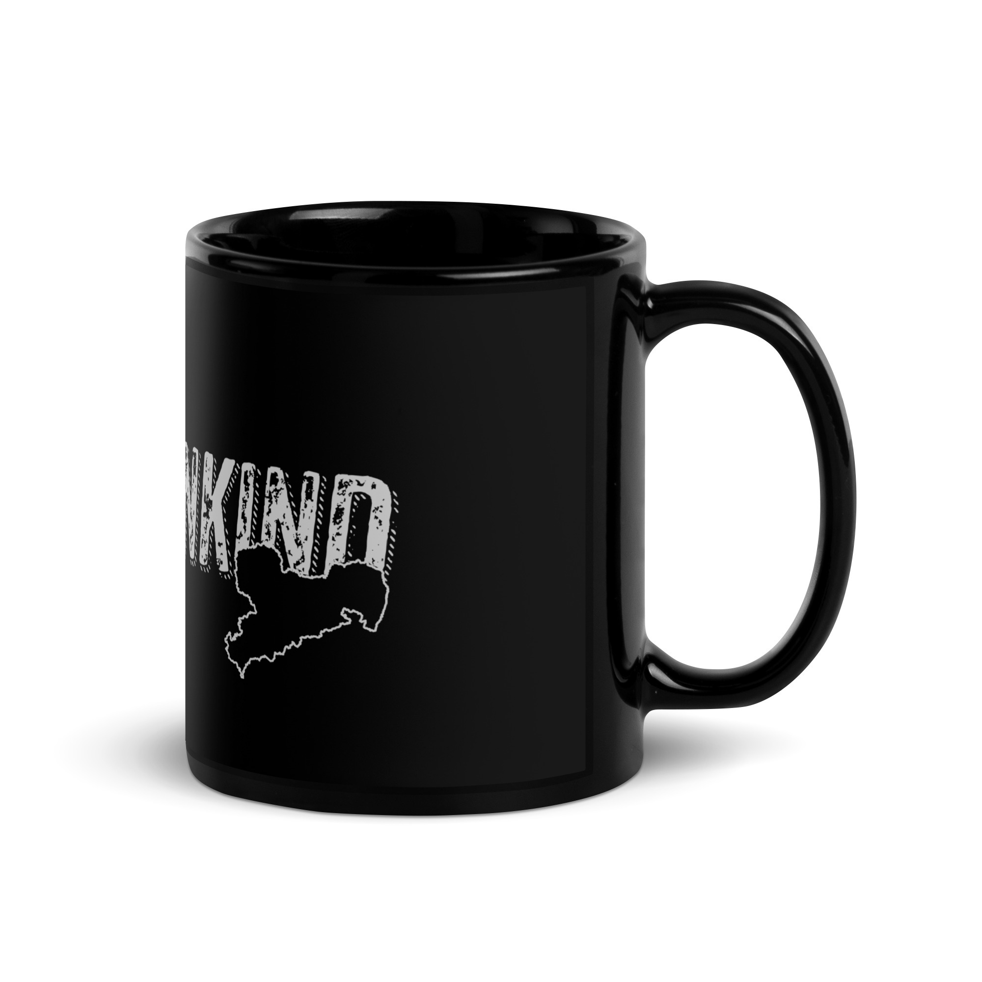 SACHSENKIND - Heimatland - Schwarze glänzende Tasse – Bild 3