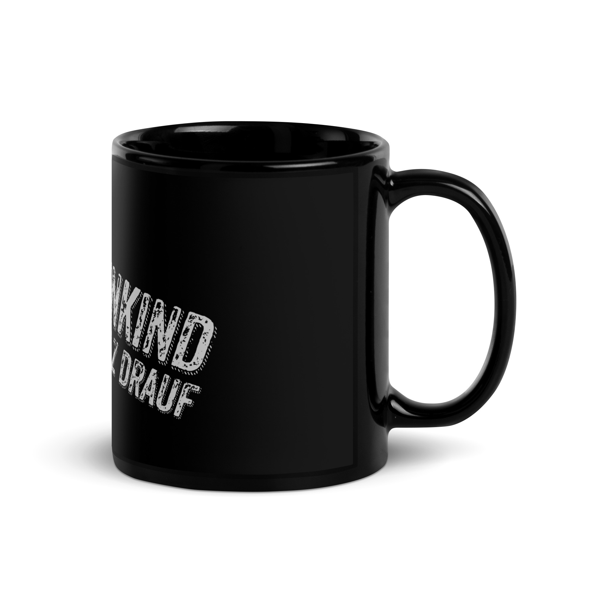 SACHSENKIND und STOLZ drauf - Schwarze glänzende Tasse – Bild 3
