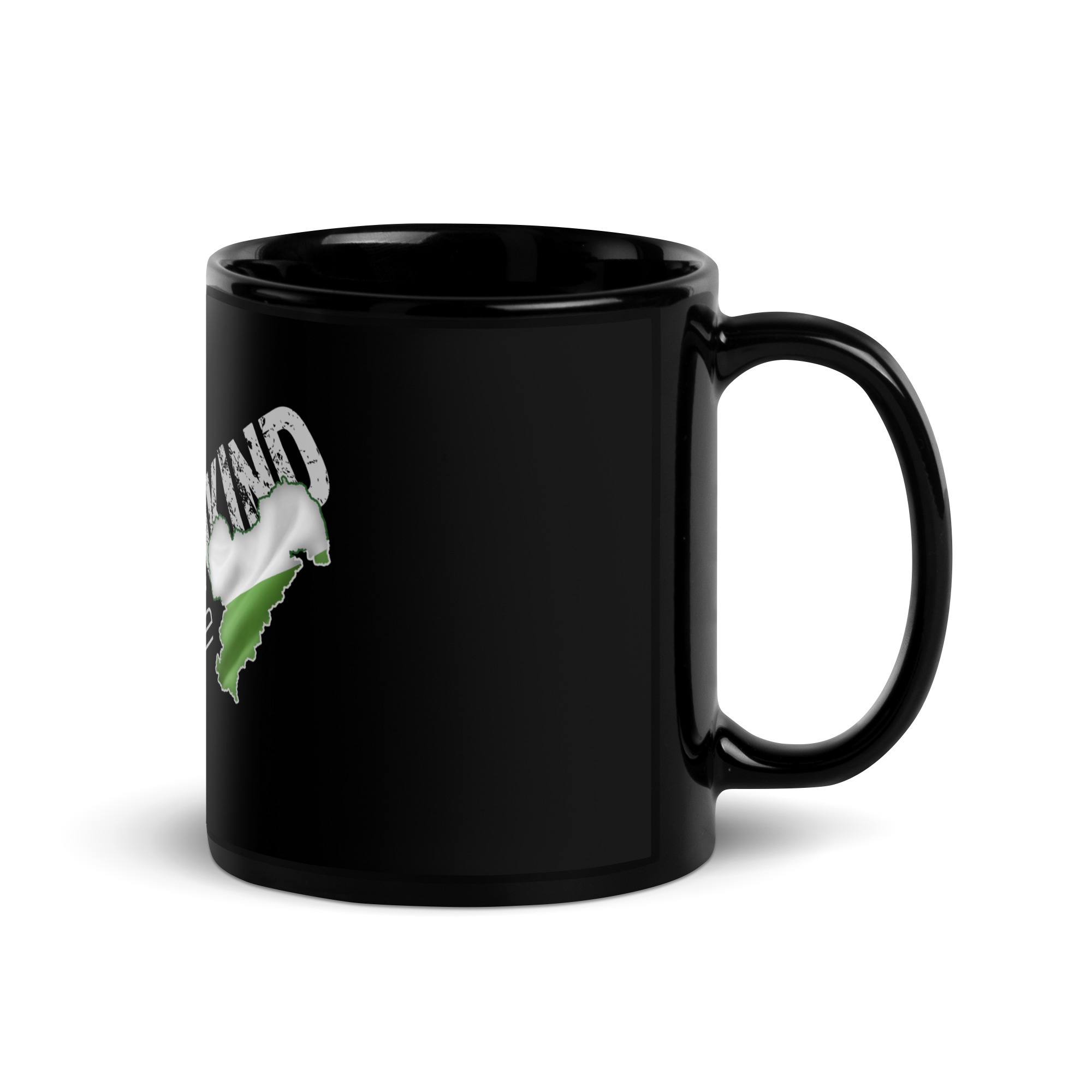 SACHSENKIND - Inside - Schwarze glänzende Tasse – Bild 3