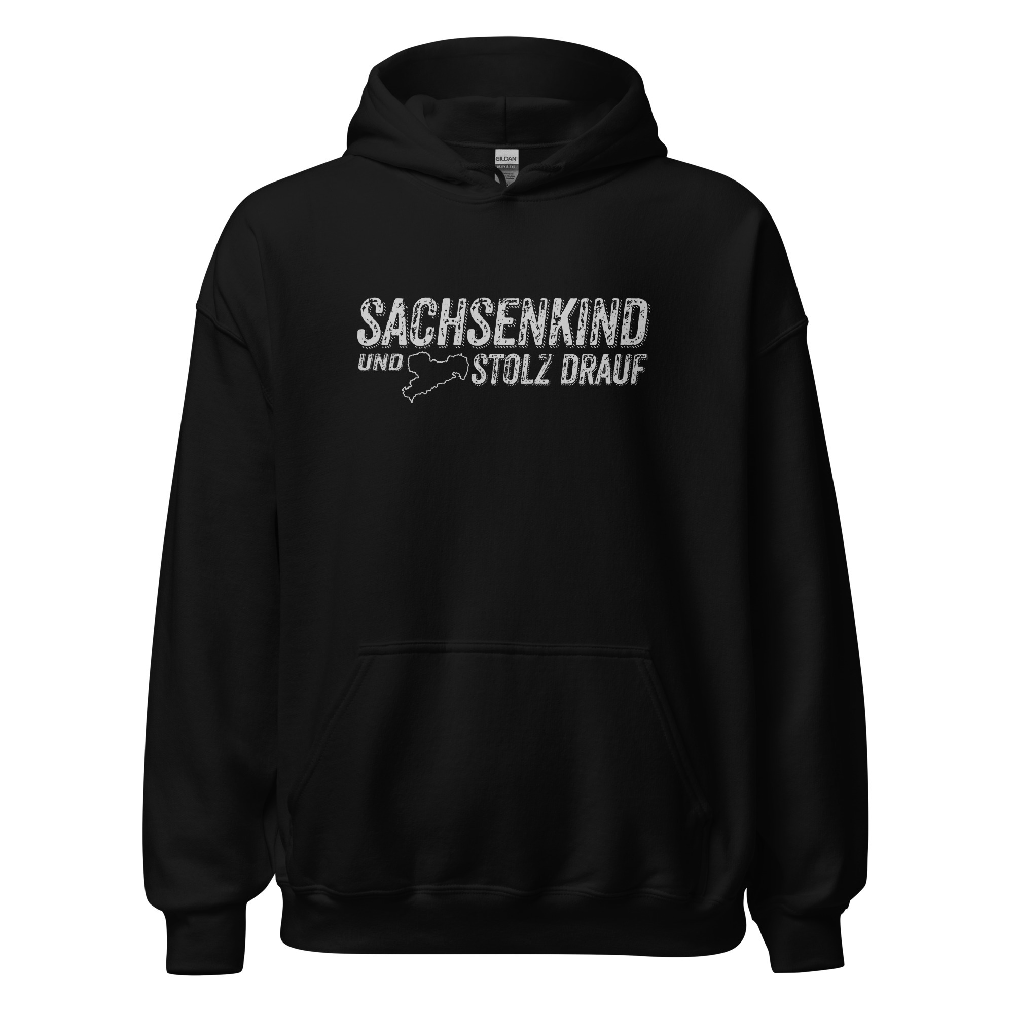 SACHSENKIND und STOLZ drauf - Unisex-Kapuzenpullover