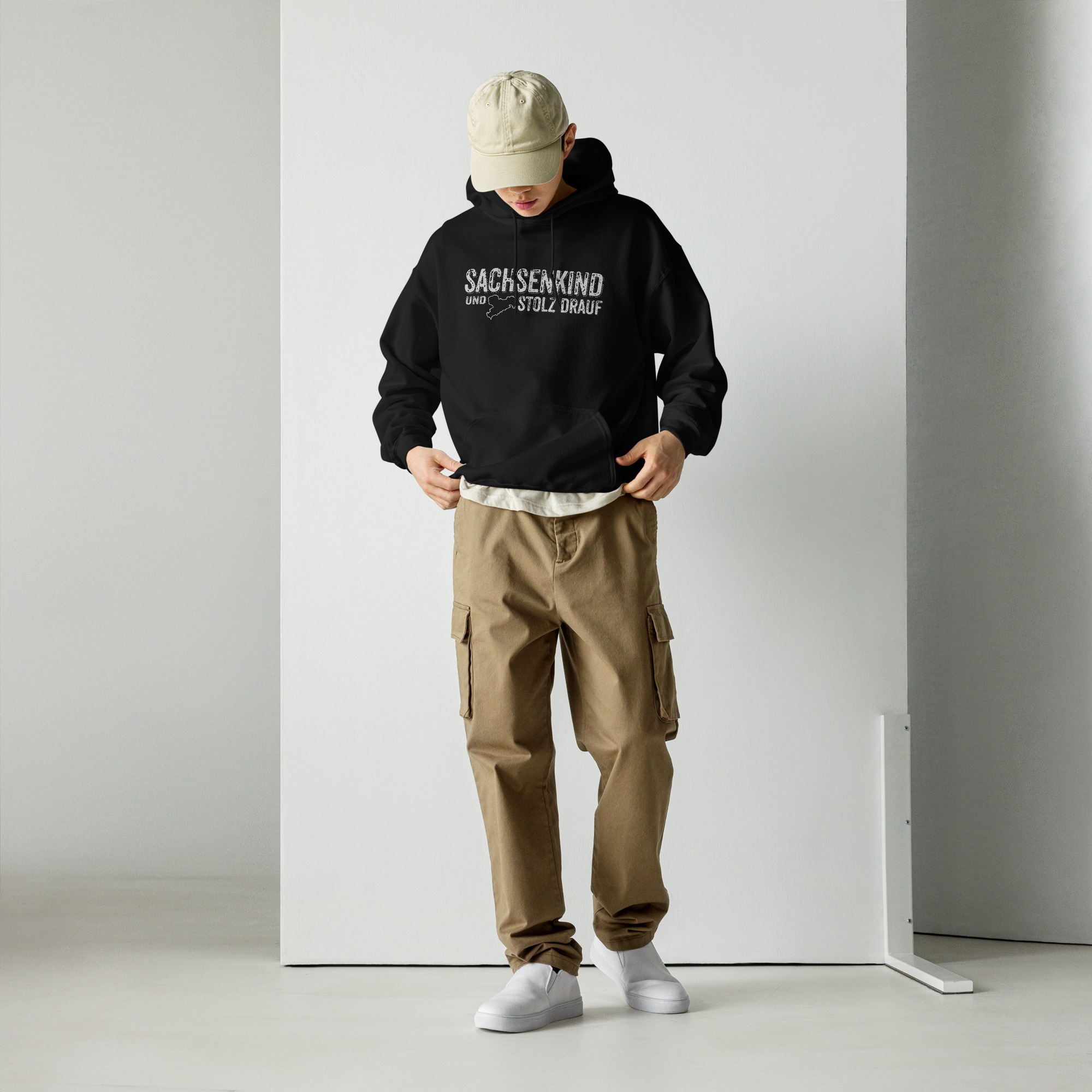 SACHSENKIND und STOLZ drauf - Unisex-Kapuzenpullover – Bild 2