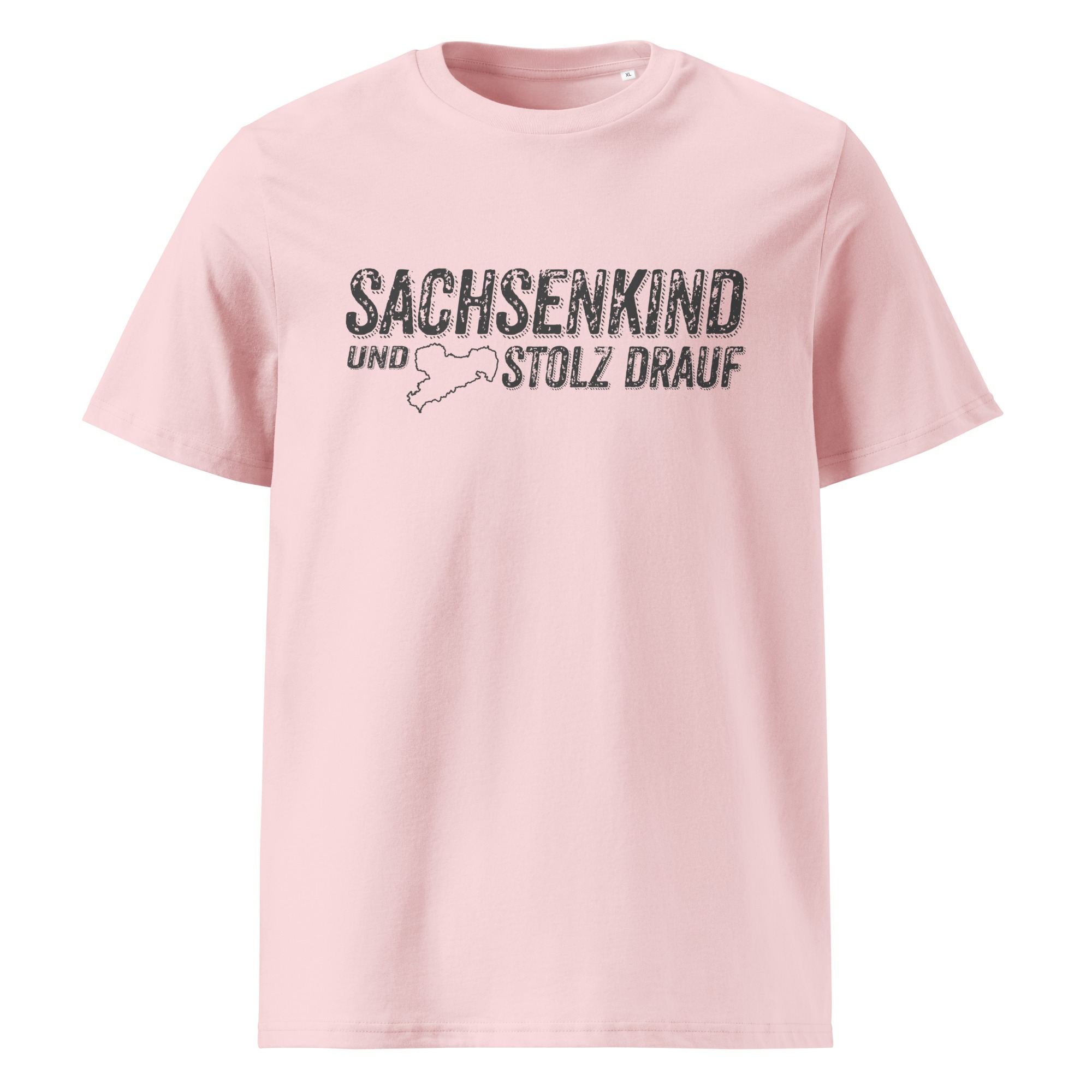 SACHSENKIND und STOLZ drauf - (dunkel) - Unisex T-Shirt aus Bio-Baumwolle (dunkel) – Bild 3