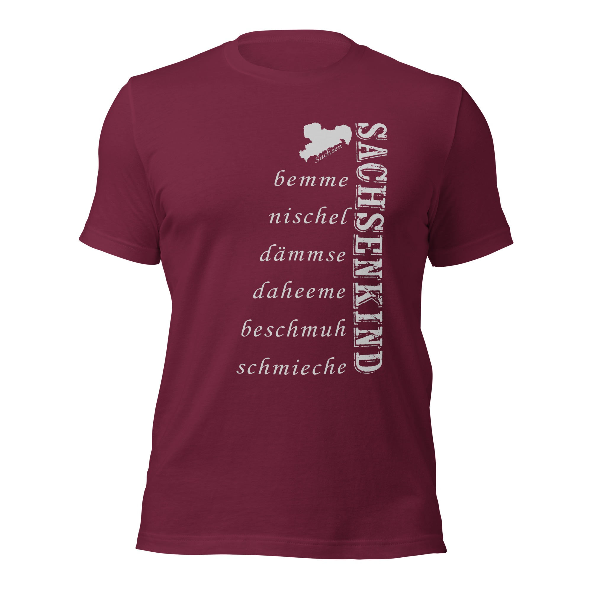 SACHSENKIND - Dialekt - Wörter - Damen-Unisex-T-Shirt