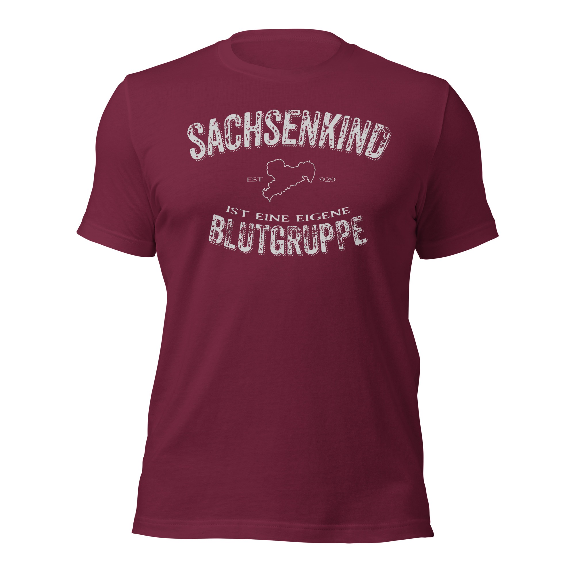 SACHSENKIND - Blutgruppe - Damen-Unisex-T-Shirt – Bild 4