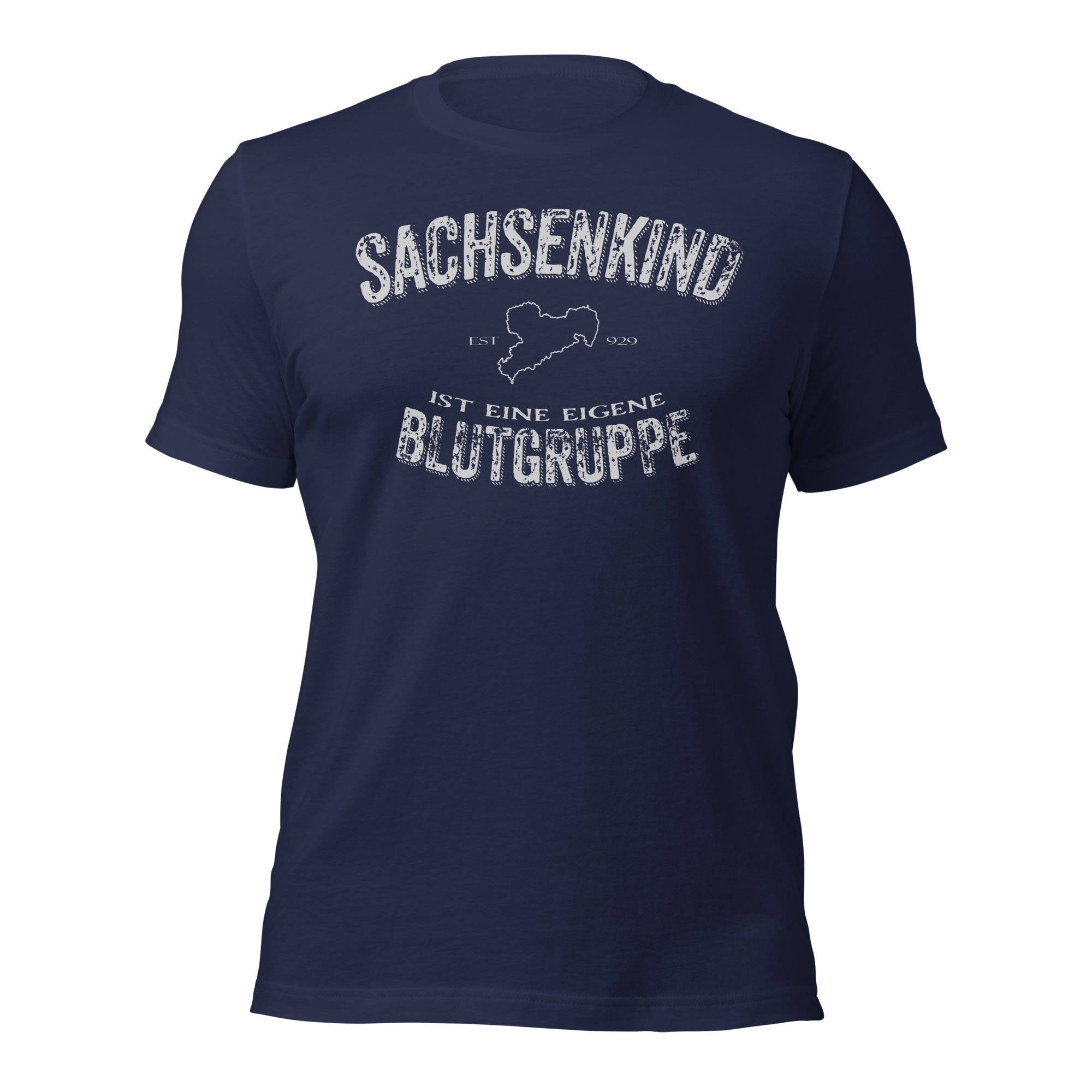 SACHSENKIND - Blutgruppe - Damen-Unisex-T-Shirt – Bild 2