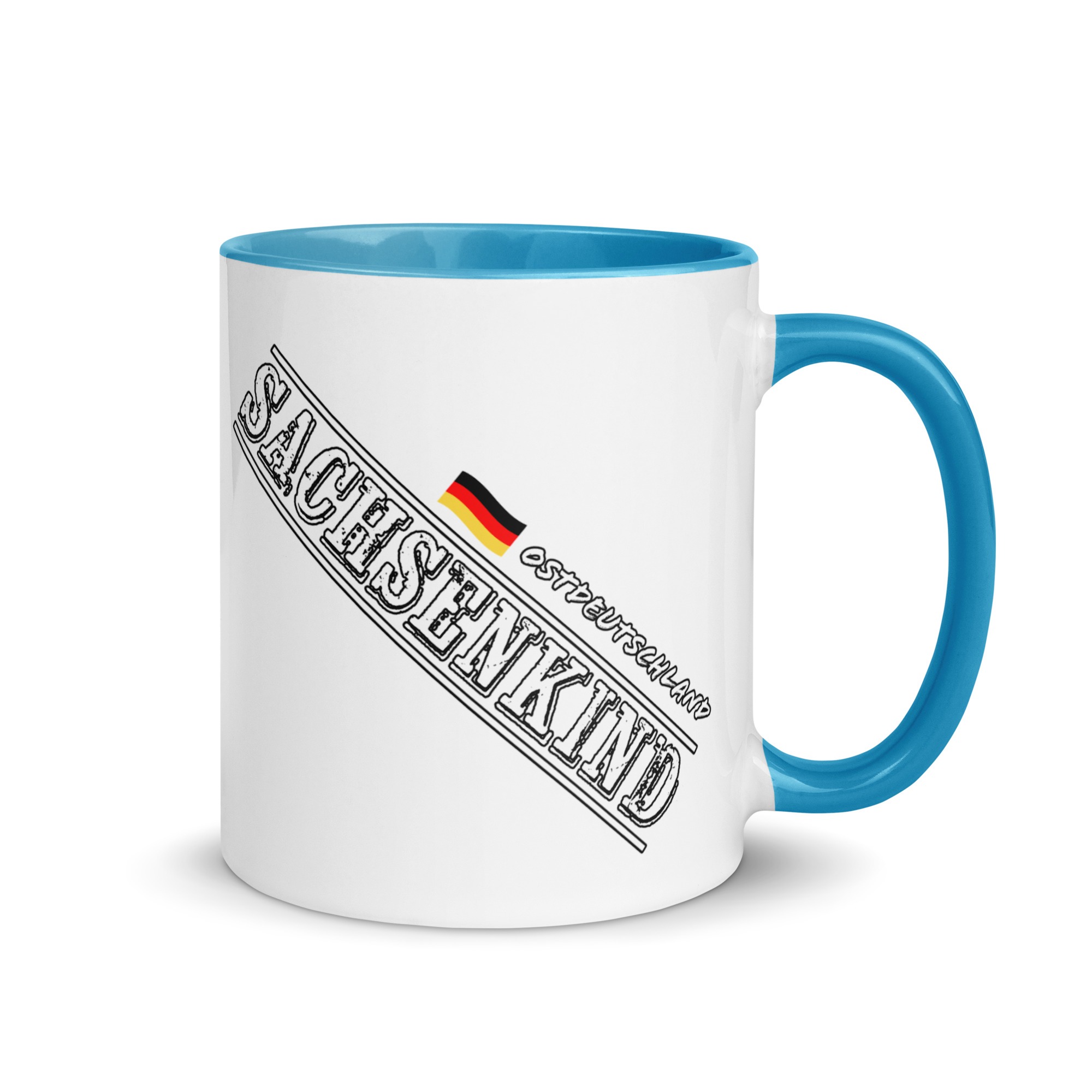 SACHSENKIND - Ostdeutschland - Tasse mit farbiger Innenseite – Bild 13