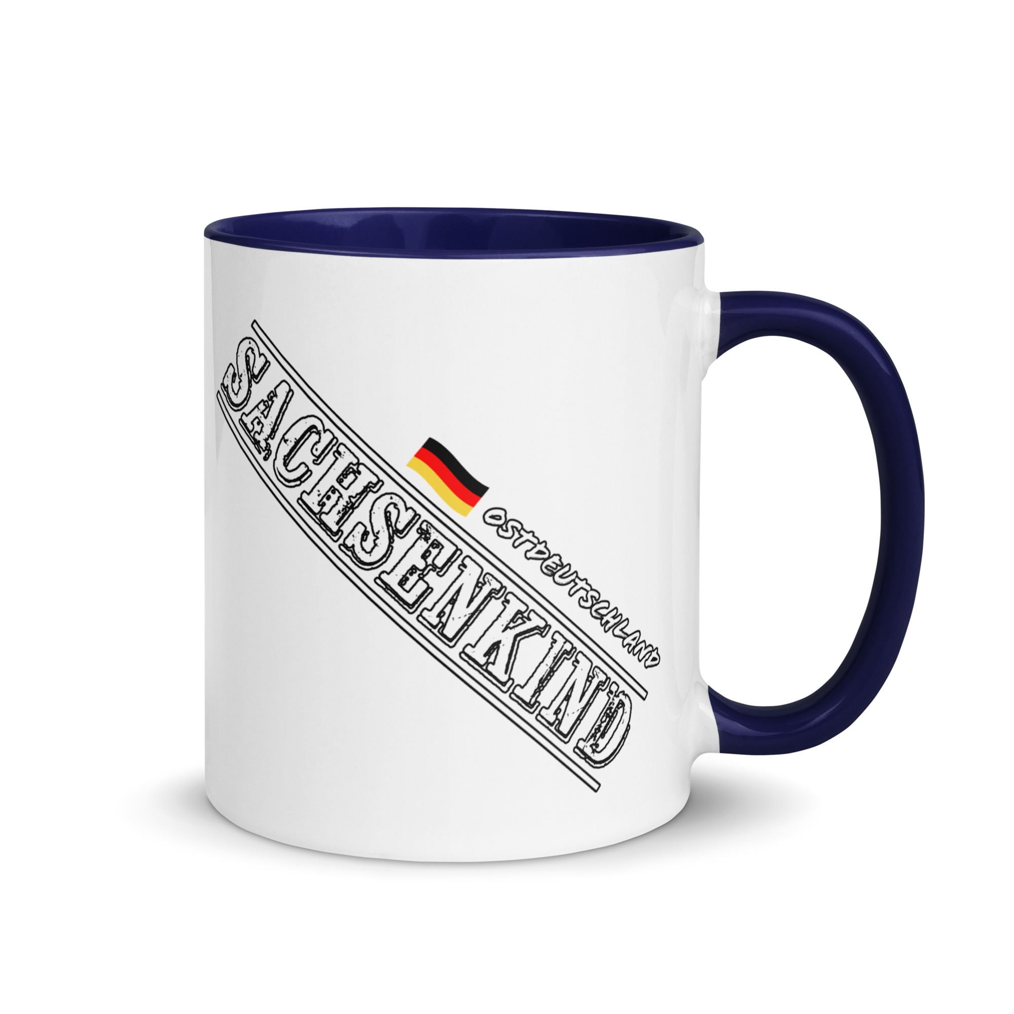 SACHSENKIND - Ostdeutschland - Tasse mit farbiger Innenseite – Bild 4