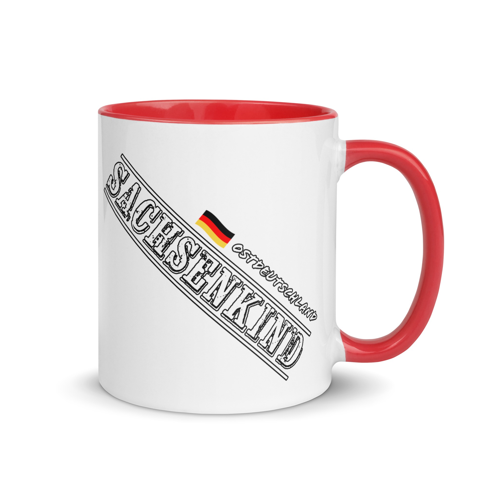 SACHSENKIND - Ostdeutschland - Tasse mit farbiger Innenseite – Bild 7