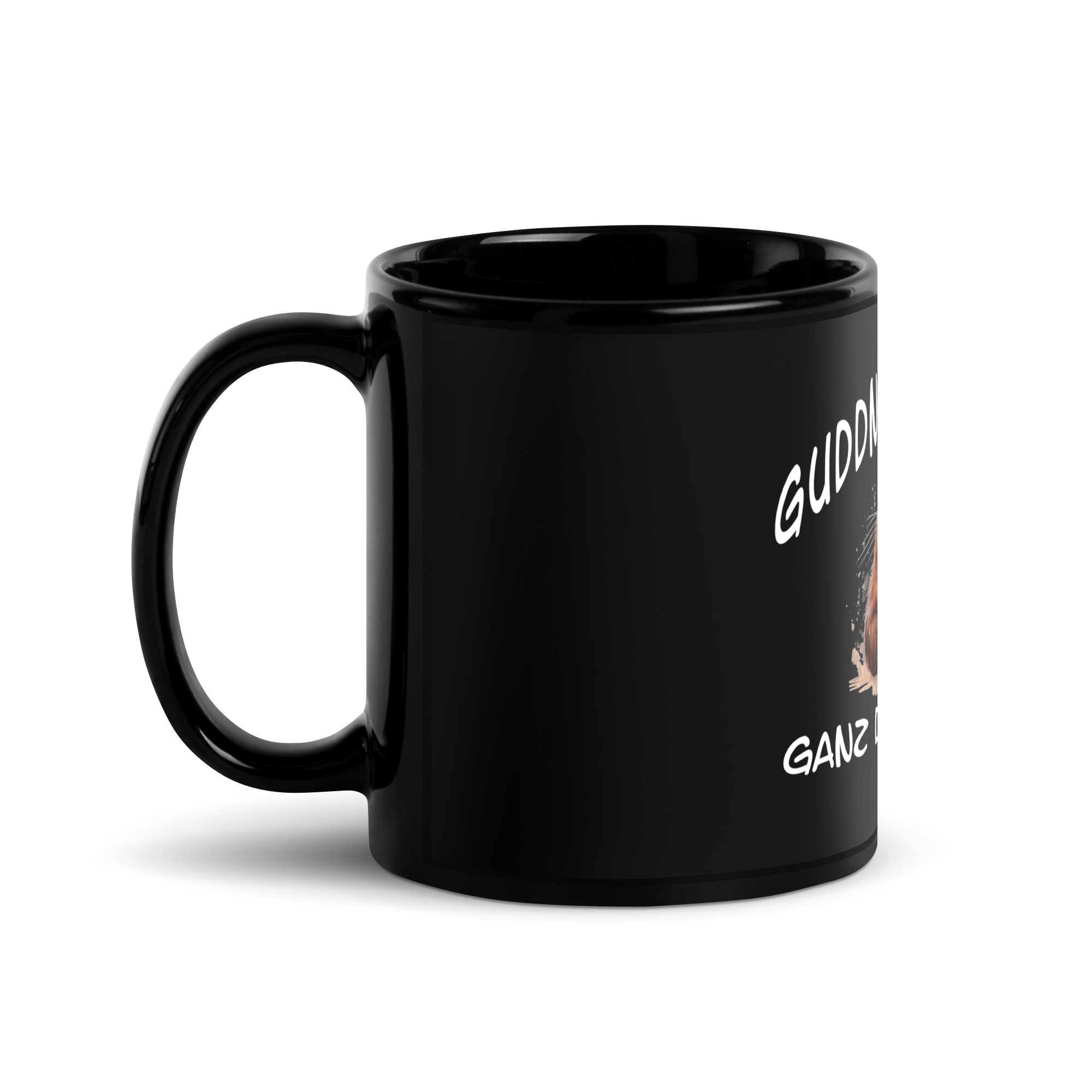 Guddn Morschn? Ganz dinnes Eis - Schwarze glänzende Tasse – Bild 2